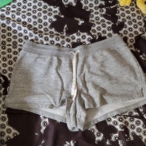 gray cotton shorts